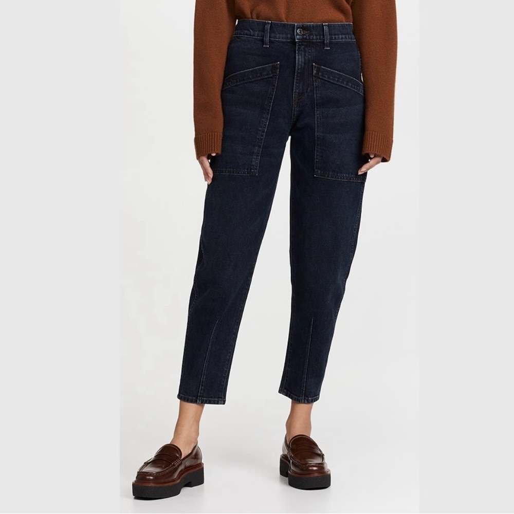 Vronica Beard Charlie Barrel High Rise Jeans